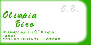 olimpia biro business card